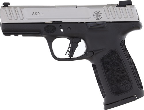 S&W SD9 2.0 9MM 4" FS 16-SHOT SILVER SS SLIDE/BLACK POLY