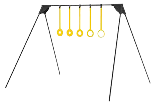 Caldwell 4002309 Ring Challenge Rimfire KYL Black/Yellow AR500 Steel Standing Includes 5 Rings
