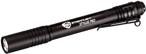 STREAMLIGHT STYLUS PRO LIGHT WHITE LED BLACK W/POCKET CLIP