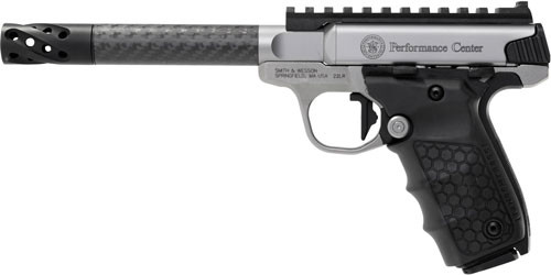 S&W SW22 VICTORY PF CENTER 22LR 6" CARBON FIBER THREDED