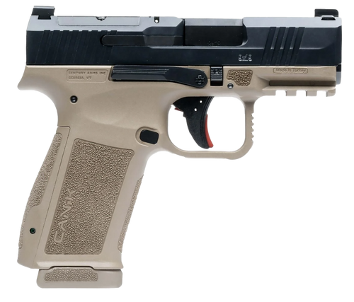 Canik HG7882BDN Mete MC9L Sub-Compact Frame 9mm Luger 17+1 3.18" Black Steel Barrel, Black Nitride Serrated Steel Slide, Flat Dark Earth Polymer Frame w/Picatinny Rail, Interchangeable Backstrap Grip