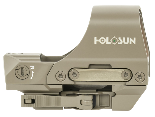 Holosun HE510CGRFDE 510  Flat Dark Earth 1 x 0.91" x 1.26" 2 MOA Green Dot/65 MOA Circle Multi Reticle