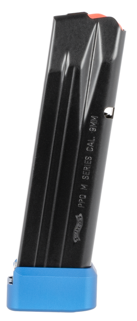Walther Arms 2836335 PPQ  15rd/17rd 9mm Luger Fits Walther PPQ M2/SF Pro Blued/Black Steel