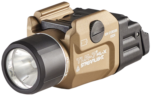 Streamlight 69459 TLR-7 HL-X USB Gun Light  Flat Dark Earth 500/1,000 Lumens White LED