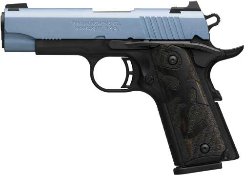 BROWNING 1911-380 BLACK LABEL 380ACP 3.58"FS 8RD POLARBLUE<