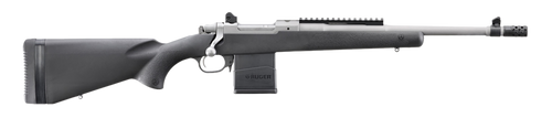 Ruger 6829 Scout  Sports South Exclusive 308 Win 10+1 16.10" Matte Stainless Threaded Barrel, Matte Stainless Steel Receiver w/Picatinny Rail, Black Synthetic Fixed Stock, Right Hand
