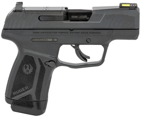 Ruger 3500 Max-9  9mm Luger 12+1 3.20" Black Oxide Alloy Steel Barrel, Black Oxide Optic Ready/Serrated Steel Slide, Black Polymer Frame, Black Polymer Grip, Right Hand