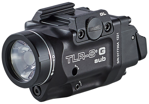 Streamlight 69431 TRL-8 G Sub Gun Light with Green Laser  Black Anodized 500 Lumens White LED Glock 43X MOS/48 MOS/43X/48 with Rail