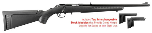 RUGER AMERICAN 22WMR  9-SHOT 18" MATTE BLACK THREAED BBL