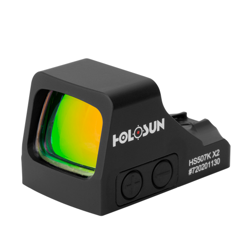 Holosun HS507KX2 507  Black Anodized 1 x 0.58" x 0.77" 2 MOA red Dot/32 MOA Circle Multi Reticle