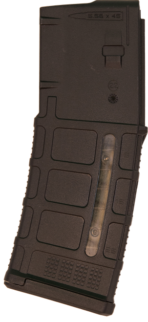 Magpul MAG556BLK PMAG GEN M3 30rd Detachable w/Capacity Window 223 Rem/5.56x45mm NATO Fits AR-15/M16/M4 Black Polymer