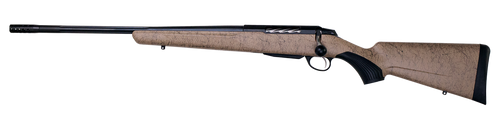 Tikka JRTXRT47124 T3x Roughtech 7mm PRC 3+1 24.30" Black Fluted Threaded Barrel, Black Steel Drilled & Tapped Receiver, Tan Roughtech Synthetic Stock, Left Hand