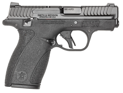 Smith & Wesson 14192 Bodyguard 2.0 Micro Frame 380 ACP 10+1 2.75" Black Armornite Stainless Steel Barrel & Serrated Slide, Black Armornite Polymer Frame, Textured Grip, Thumb Safety