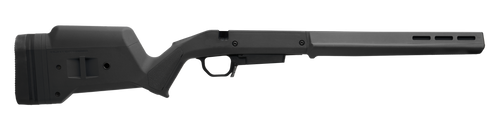 Magpul MAG1207-BLK Hunter American Stock Black Adjustable Synthetic Stock with Aluminum Chassis for Short Action Ruger American Right Hand Includes STANAG Mag Well