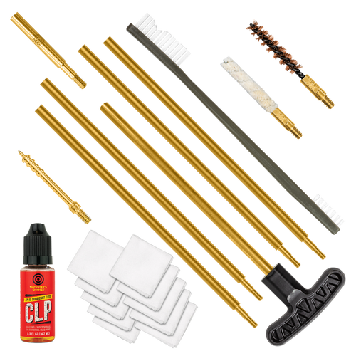 Otis FGSRS22 .22 Cal Cleaning Kit For Rifle & Pistol .22 Cal/.223 Cal/5.56mm Yellow Plastic Box Case