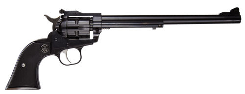 Ruger 0624 Single-Six Convertible 22 LR 22 WMR 6rd 9.50" Blued Alloy Steel Barrel, Cylinder & Frame, Black Checkered Rubber Grip, Exposed Hammer