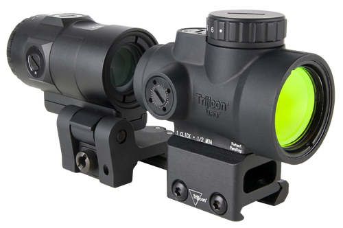 Trijicon 2200368 MRO SD Patrol Black 1x 25mm 2 MOA Red Dot Reticle Full Co-Witness Mount