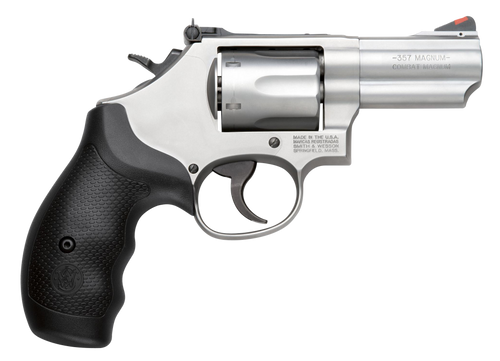 Smith & Wesson 10061 Model 66 Combat Magnum 357 Mag or 38 S&W Spl +P Stainless Steel 2.75" 2 Piece Barrel, 6 Shot   K-Frame, Full-length Extractor Rod, Synthetic Grip, Internal Lock