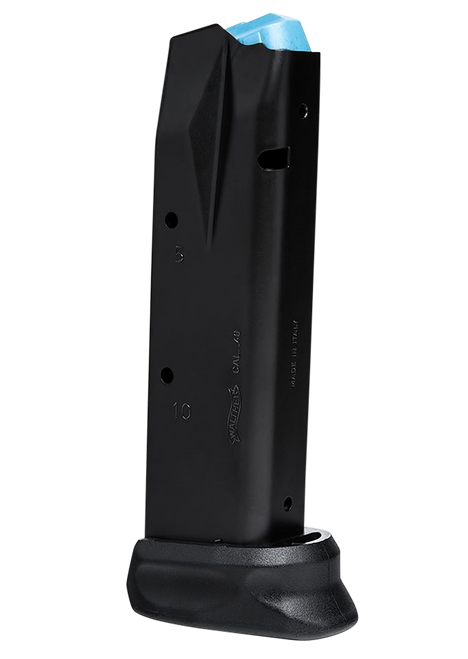 Walther Arms 2796457 PPQ  12rd 14rd Extended 40 S&W Fits Walther PPQ M1 Classic Black Steel