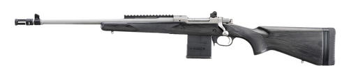 Ruger 6821 Scout  308 Win 10+1 18" Matte Stainless Steel Barrel, Matte Stainless Steel Receiver w/Picatinny Rail, Black Laminate Adj LOP Stock, Left Hand