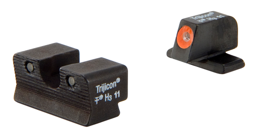 Trijicon 600752 HD Night Sights  Green/Tritium Orange Outline Front Sight-Green Tritium Black Outline Rear Sight Springfield Armory XD-S/XD-E