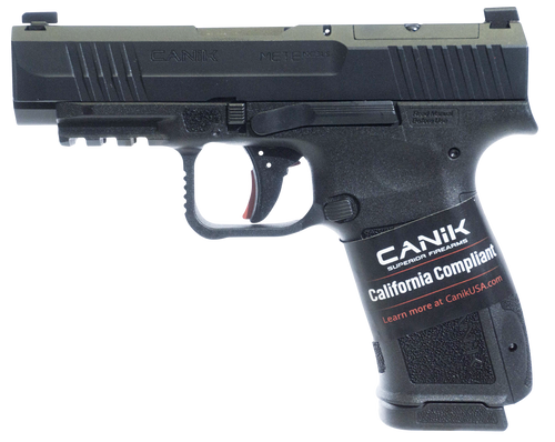 Canik HG7885CA-N Mete MC9LS *CA Compliant 9mm Luger 10+1 3.63" Black Steel Barrel, Black Nitride Steel Serrated Slide, Black Polymer Frame w/Picatinny Rail, Interchangeable Backstrap Grip