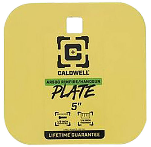 Caldwell 4002311   5" Rimfire/Handgun Yellow AR500 Steel Gong 1/4" Thick