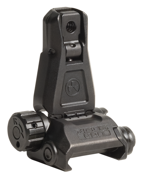 Magpul MAG276-BLK MBUS Pro Sight Rear  QPQ Melonited Steel Construction for AR Platform