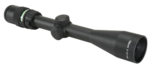 Trijicon 200008 AccuPoint  Black Hardcoat Anodized 3-9x 40mm 1" Tube Illuminated Green Triangle Post Reticle