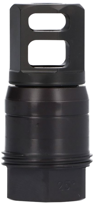 Sig Sauer SL76258X2425DEGM Clutch-Lok QD Muzzle Brake Black Stainless Steel with 5/8" 24 tpi Threads for 7.62mm 25 Degree Taper