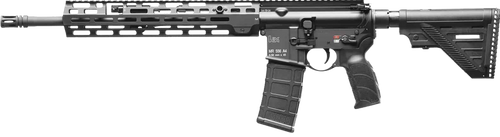 HK 81000827 MR556 A4 5.56x45mm 30+1 16.50" Black Threaded Barrel, Black Picatinny Rail, M-LOK Handguard, 6 Position Black Synthetic Stock, Ambidextrous