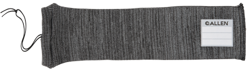 Allen 13170 Stretch Knit Handgun Sock  Gray Silicone-Treated Knit w/Custom ID Labeling Holds Handguns 14" L x 3.75" W Interior Dimensions