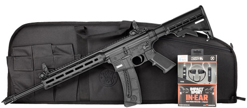 S&W M&P15-22 SPORT 22LR 16.5" 25-SH W/ EAR BUDS & CASE BLK