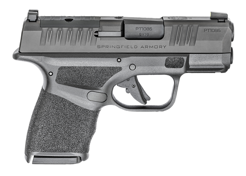 Springfield Armory HC9319BOSPLC Hellcat OSP Micro-Compact 9mm Luger 10+1, 3" Black Melonite Hammer Forged Barrel, Black Melonite Optic Ready/Serrated Steel Slide, Adaptive Textured Grip