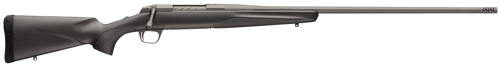Browning 035459294 X-Bolt Pro Tungsten 6.5 PRC 3+1 24" Fluted & Lapped Barrel With Muzzle Brake, Spiral Fluted Bolt, Tungsten Gray Cerakote, Textured Grip Paneled Carbon Fiber Stock