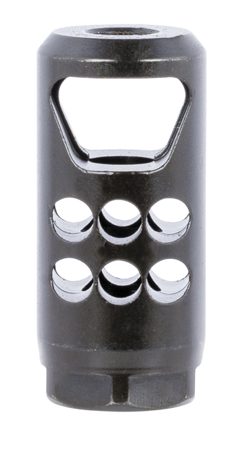 Ruger 90698 Hybrid Muzzle Brake  35 Caliber Black Matte Steel with 1/2"-28 tpi Threads, 2.20" OAL & 1" Diameter