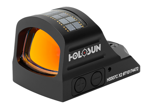 Holosun HS507CX2 507  Black Anodized 1 x 0.63" x 0.91" 2 MOA Red Dot/32 MOA Circle Multi Reticle