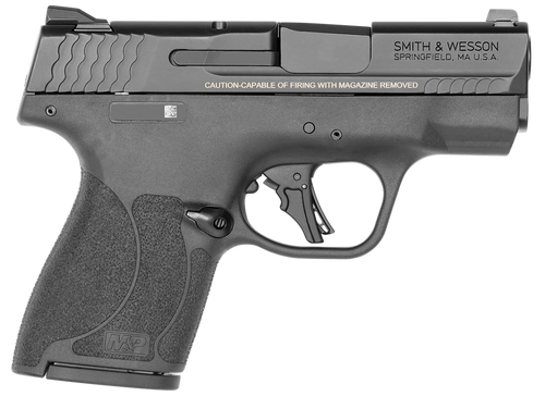 Smith & Wesson 14203 M&P Shield Plus  Micro-Compact Frame 9mm Luger 10+1 3.10" Black Armornite Steel Barrel & Serrated Slide, Black Polymer Frame, Black Polymer Grip, Thumb Safety