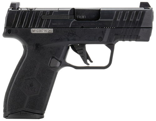 IWI US M9SLIM10 MASADA  Slim 9mm Luger 13+1 3.40" Black Button Rifled Steel Barrel/Black Optic Ready/Serrated Slide/Black Polymer Frame w/Picatinny Rail/ Black Polymer Grips/ Ambidextrous