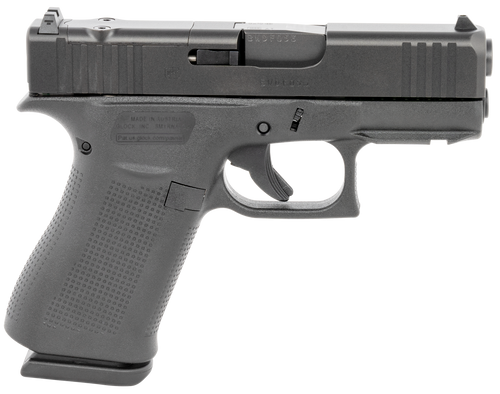 Glock PX4350201FRMOS G43X MOS Sub-Compact 9mm Luger 10+1 3.41" Black GMB Barrel, Black nDLC MOS Cut/Serrated Steel Slide, Black Polymer Frame w/Picatinny Rail Black Textured Polymer Grip, Ambidextrous
