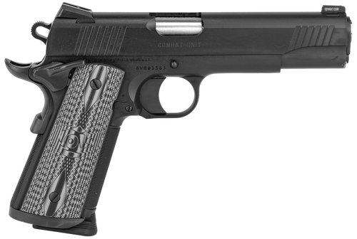 Colt Mfg O1080CCU CCU Government 45 ACP 8+1 5" Stainless National Match Barrel, Matte Black DLC Serrated Stainless Steel Slide & Frame, Black Scalloped G10 Grip, Ambidextrous