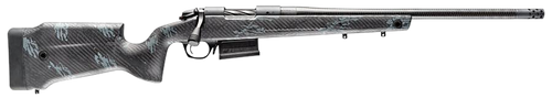 Bergara Rifles B14SM759CF B-14 Crest 6.5 PRC 3+1 20" Sniper Gray Cerakote #5 Contour Threaded Barrel, Sniper Gray Cerakote Steel Receiver, Black & Gray Sponge Fixed Carbon Fiber Stock