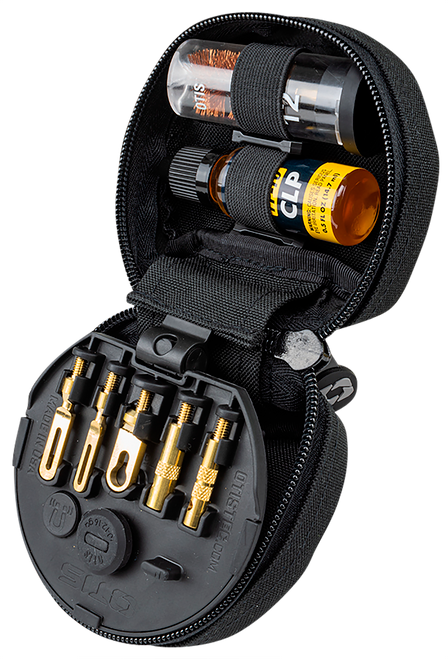 Otis FG753G 3-Gun Competition Cleaning Kit Multi-Caliber 12 Gauge Firearm Type Universal Bronze Bristle