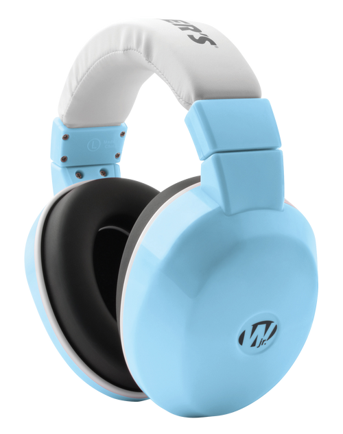 Walker's GWPINFMBL Infant Passive Muff 23 dB Over the Head Baby Blue/White Plastic