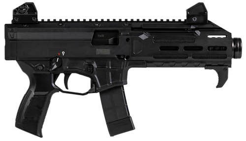 CZ-USA 91431 Scorpion 3+  9mm Luger 20+1 7.80" Black Threaded Barrel, M-LOK Handguard, Picatinny Rail, Black Polymer Grip, Ambidextrous