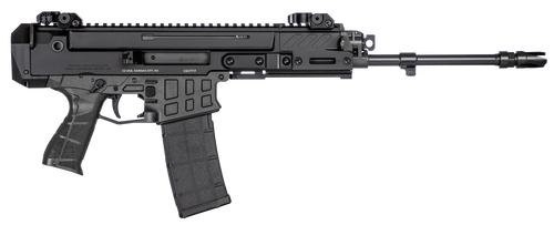 CZ-USA 91452 Bren 2 MS  5.56x45mm NATO Caliber with 14.17" Barrel, 30+1 Capacity, Overall Black Finish, Carbon Fiber Receiver, Ambi Mag Release, Stippled Black Polymer Grip Right Hand