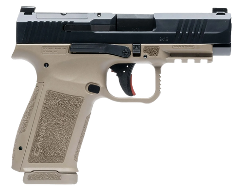 Canik HG7883BDN Mete MC9LS Sub-Compact Frame 9mm Luger 17+1 3.64" Black Steel Barrel, Black Nitride Serrated Steel Slide, Flat Dark Earth Polymer Frame w/Picatinny Rail, Interchangeable Backstrap Grip