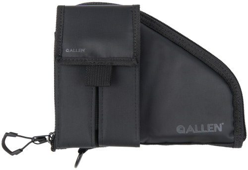 Allen 78-7 Pistol Case  W/Mag Pouch Black Nylon Fits Compact Handguns