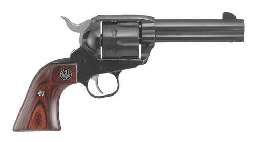 Ruger 5107 Vaquero  Medium Frame 357 Mag/38 Special 6rd 4.62" Blued Alloy Steel Barrel, Cylinder & Frame, Hardwood Grip, Transfer Bar Safety, Exposed Hammer