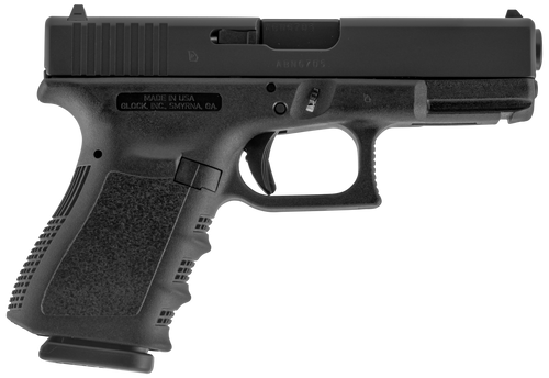 Glock UI2350203 G23 Gen3 Compact 40 S&W 13+1 4.02" Black Steel Barrel, Matte Black Serrated Slide, Black Polymer Frame w/Picatinny Rail, Black Textured Finger Grooved Polymer Grip, USA Made